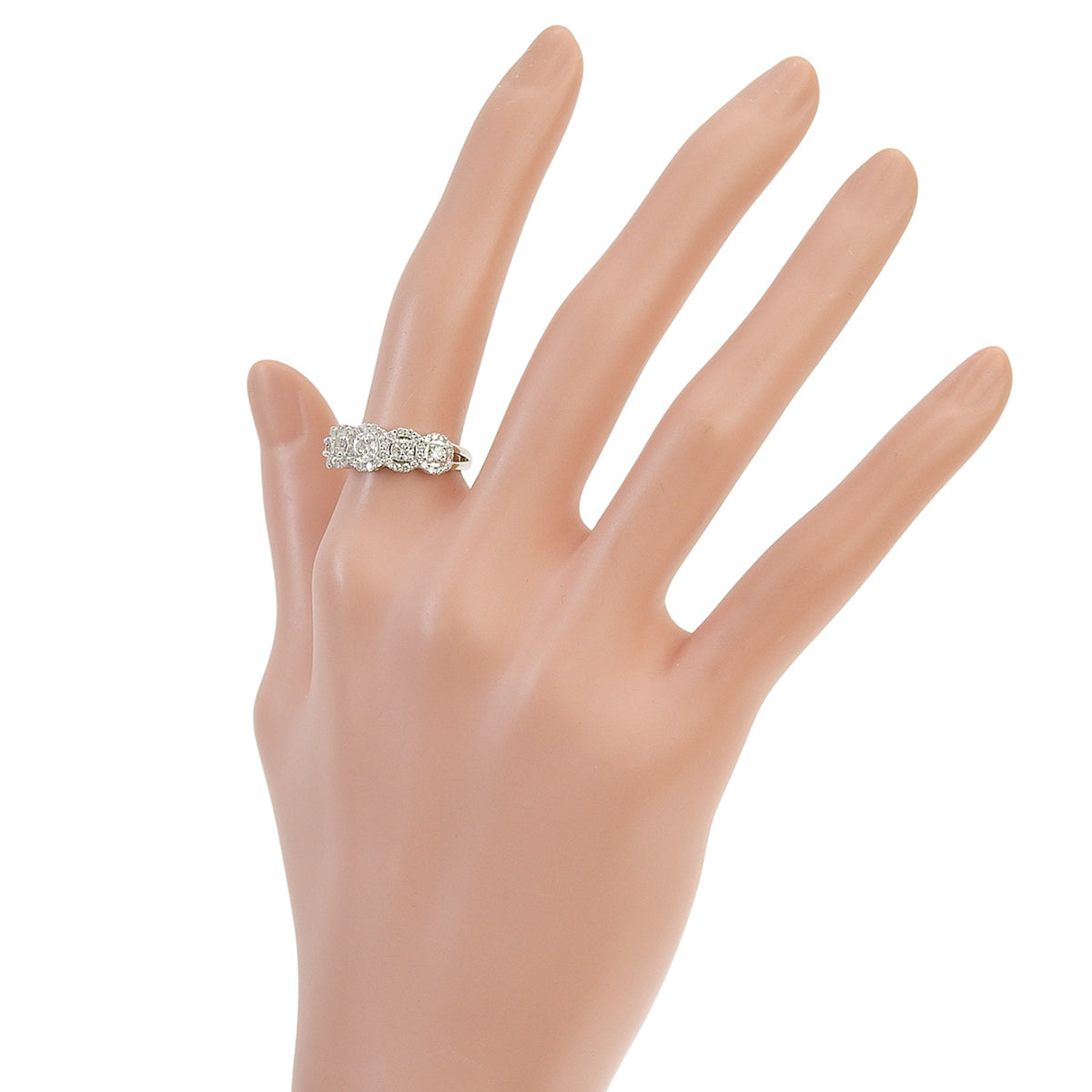 ダイヤモンド リング D1.00 ホワイトゴールド K18WG 3.6g