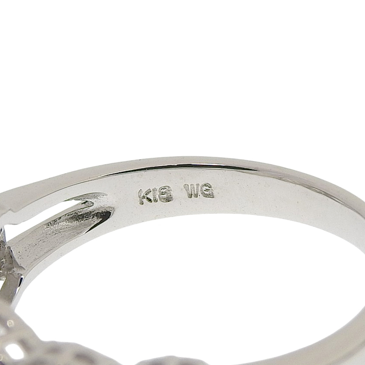 Diamond ring D1.00 white gold K18WG 3.6g