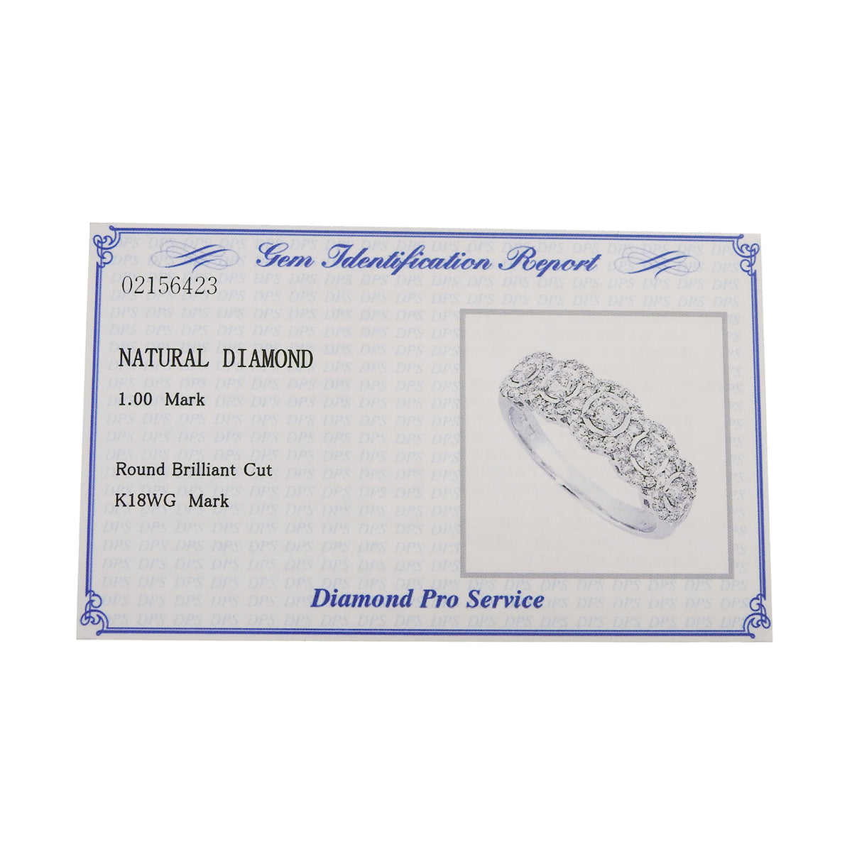 ダイヤモンド リング D1.00 ホワイトゴールド K18WG 3.6g