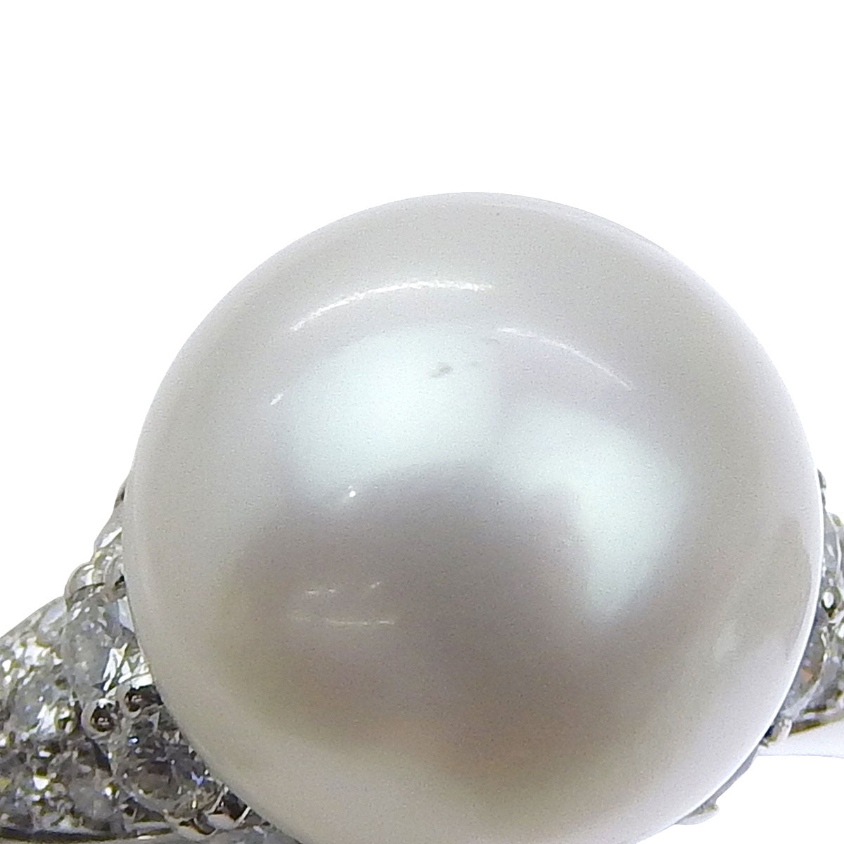 パール パヴェダイヤモンド リング D0.60 プラチナ Pt900 9.6g