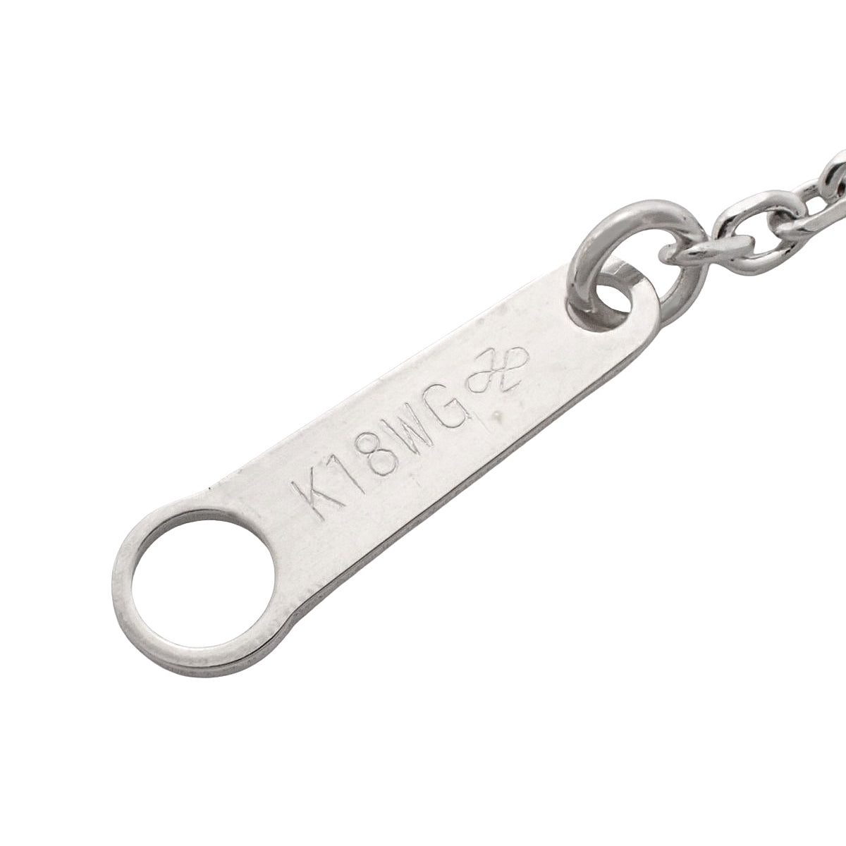 钻石圆环项链 D0.20 白金 K18WG 4.1克