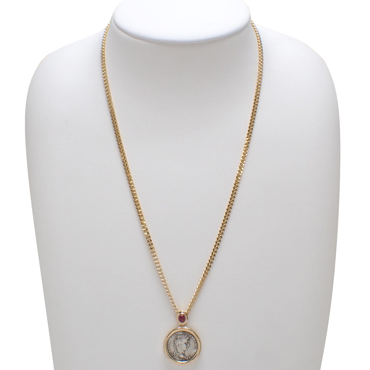 ティベリウス コイン ネックレス R0.66 イエローゴールド K18YG 31.1g