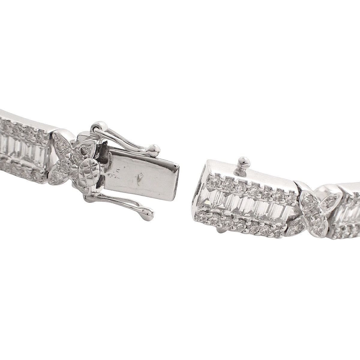 ダイヤモンド ブレスレット D4.86 ホワイトゴールド K18WG 21.7g