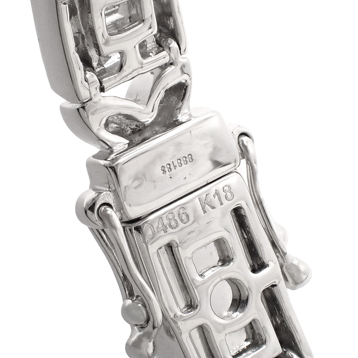 ダイヤモンド ブレスレット D4.86 ホワイトゴールド K18WG 21.7g