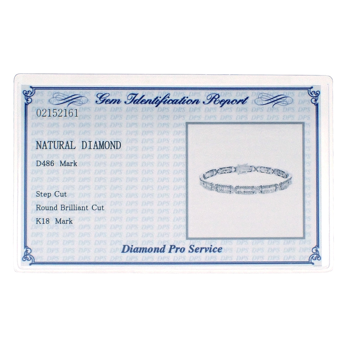 ダイヤモンド ブレスレット D4.86 ホワイトゴールド K18WG 21.7g