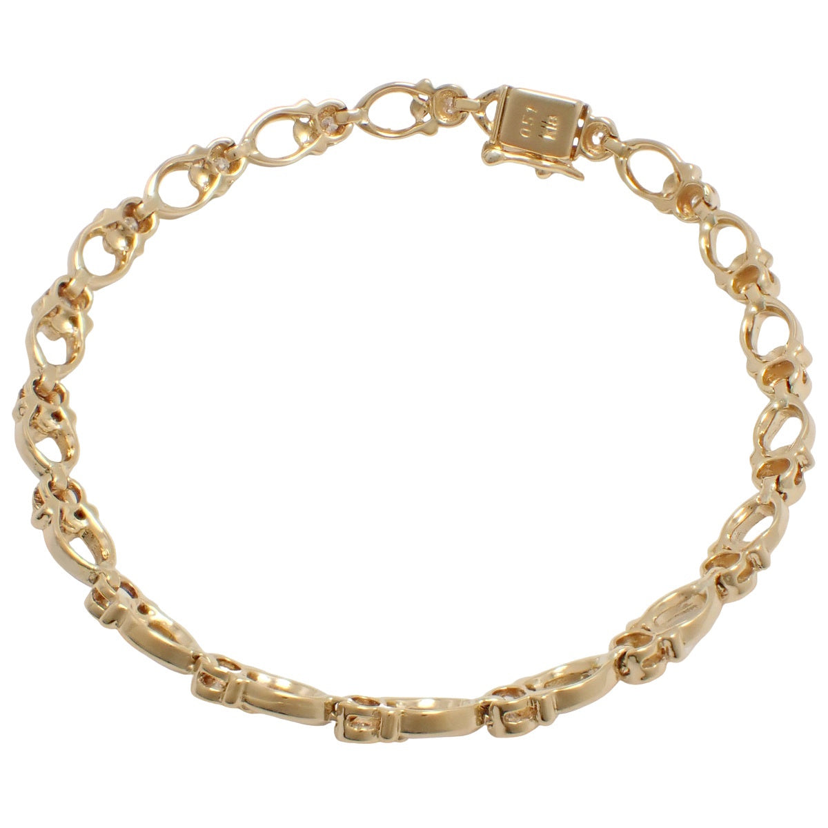 ダイヤモンド ブレスレット D0.51 K18YG 12.4g