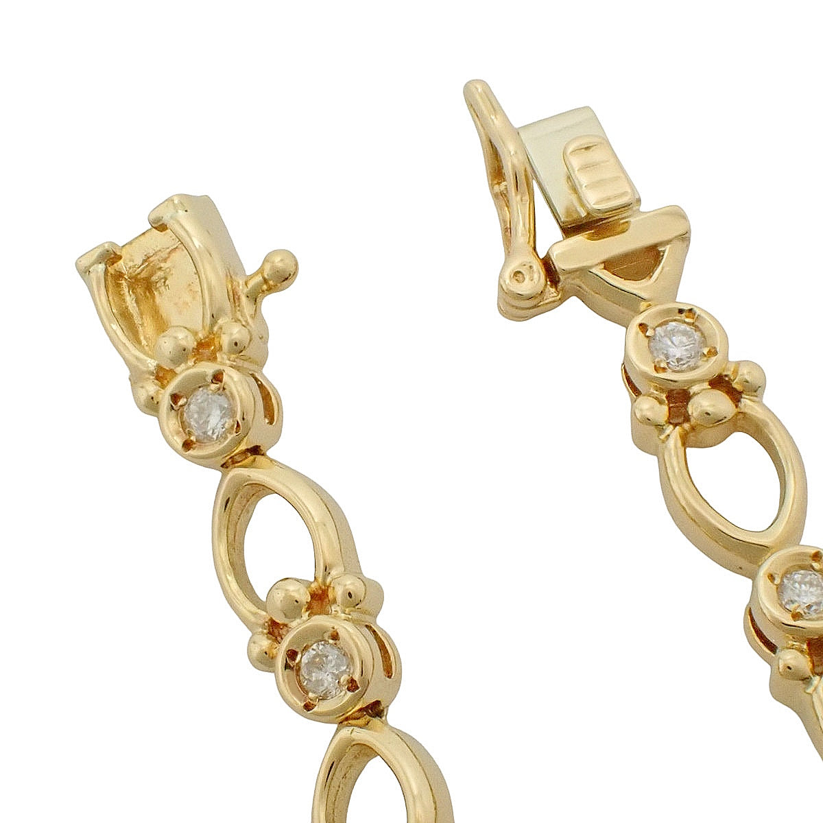 ダイヤモンド ブレスレット D0.51 K18YG 12.4g