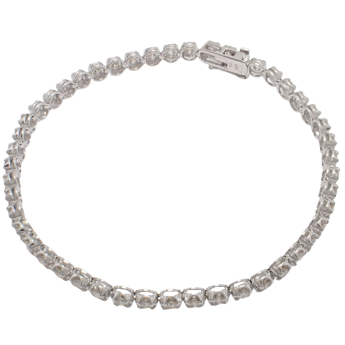 ダイヤモンド テニスブレスレット D3.00 K18WG 8.7g