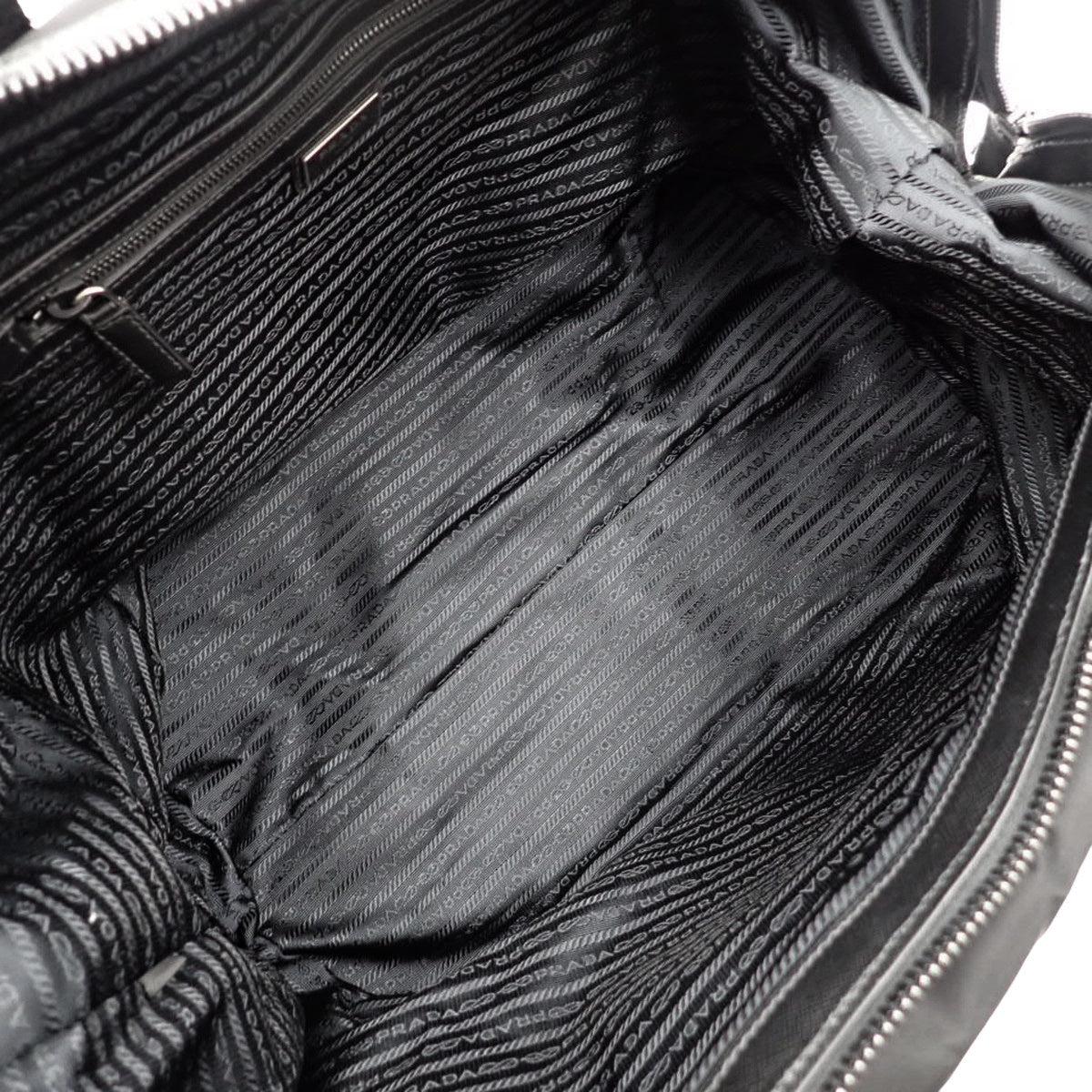 ダッフルバッグ ナイロン サフィアーノレザー ブラック 2VC796_2DMH_F0002_V_OOO