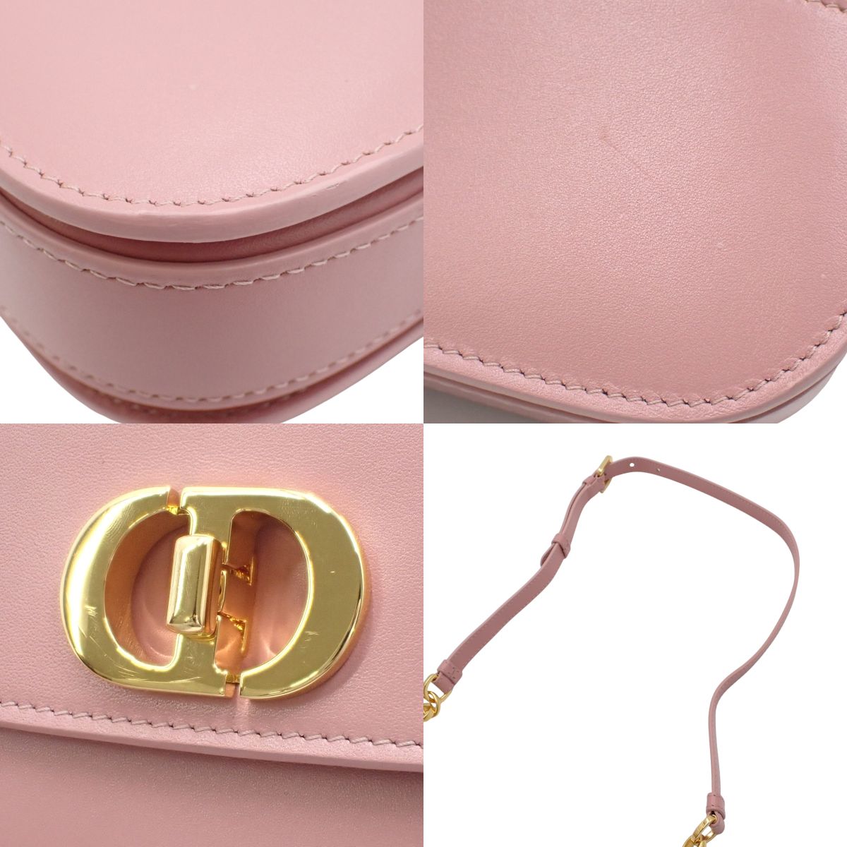 Montaigne 30 Avenue Small Leather Bag, Antique Pink, M9261UMOA
