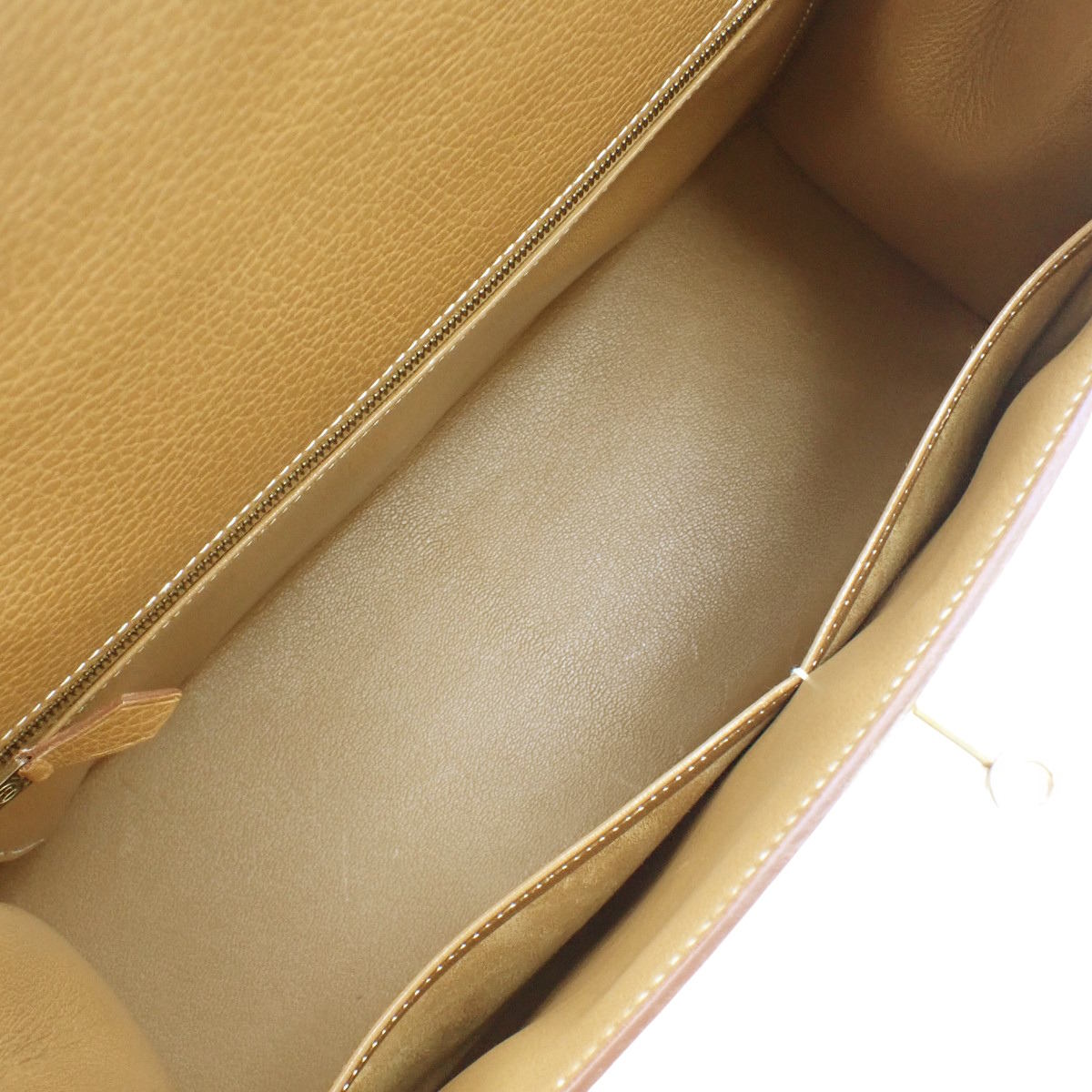 Kelly 32 (External Stitching) Ardennes Gold, Gold Hardware, 〇Z Stamp