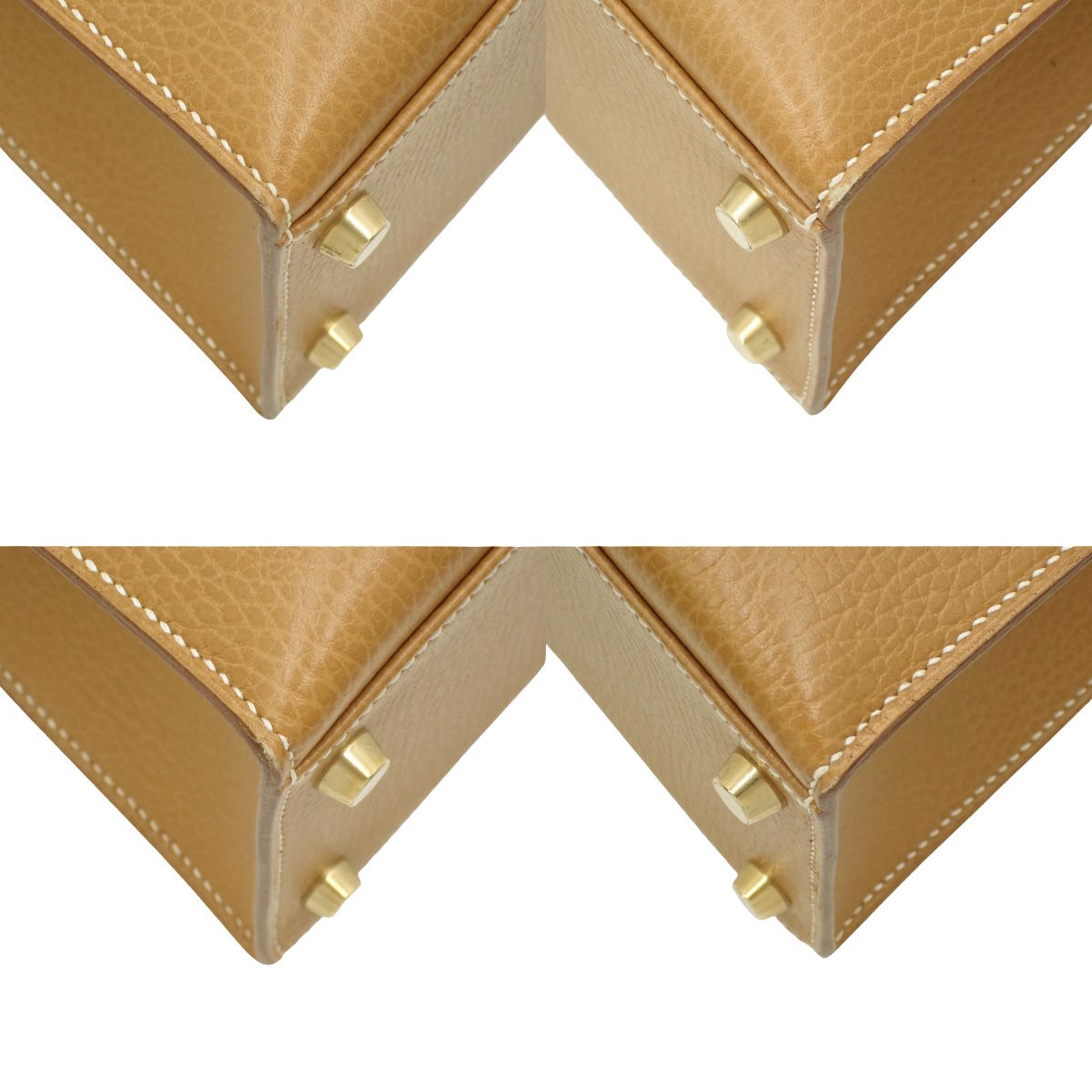 Kelly 32 (External Stitching) Ardennes Gold, Gold Hardware, 〇Z Stamp