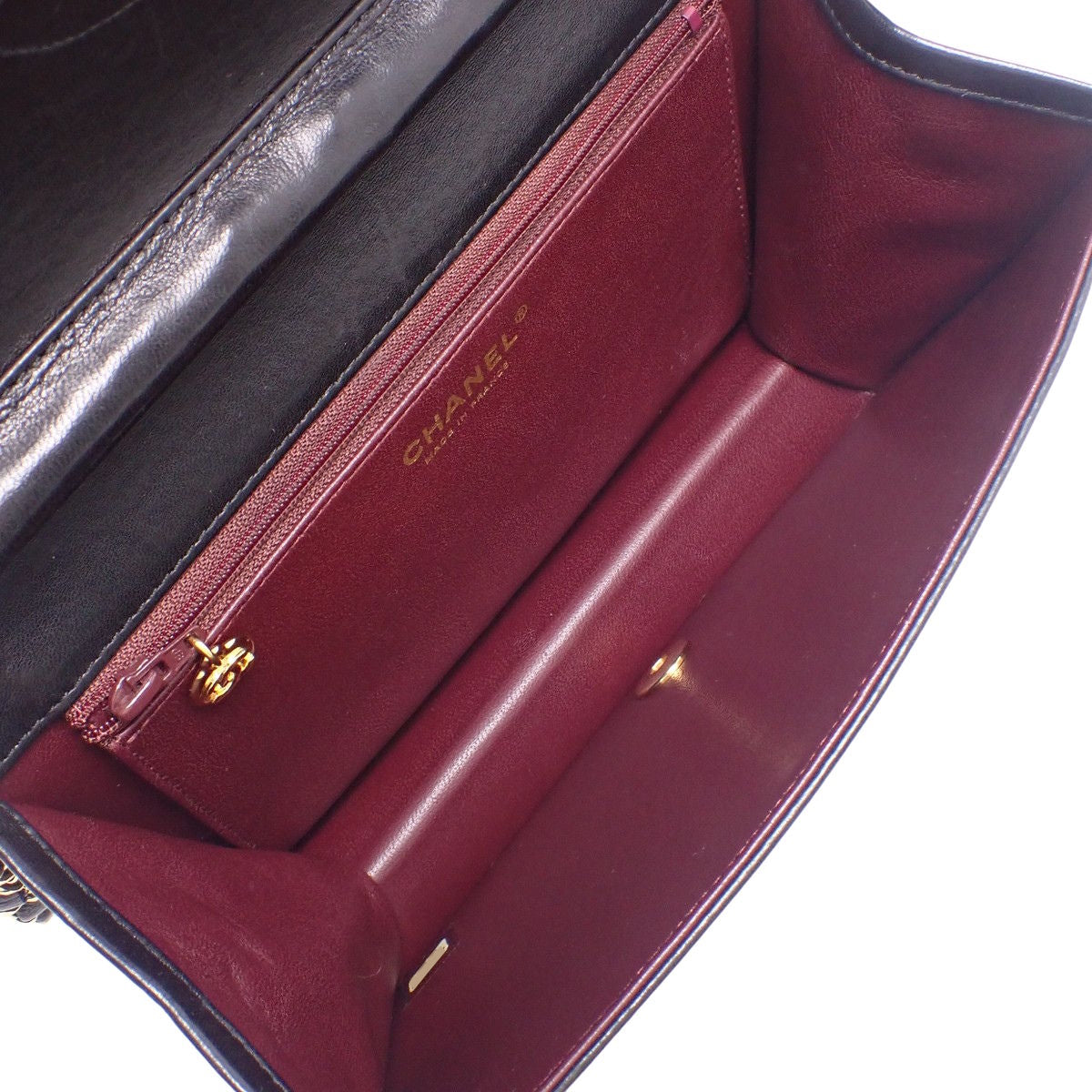 マトラッセ ココマーク チェーンショルダーバッグ ラムスキン ブラック A03668