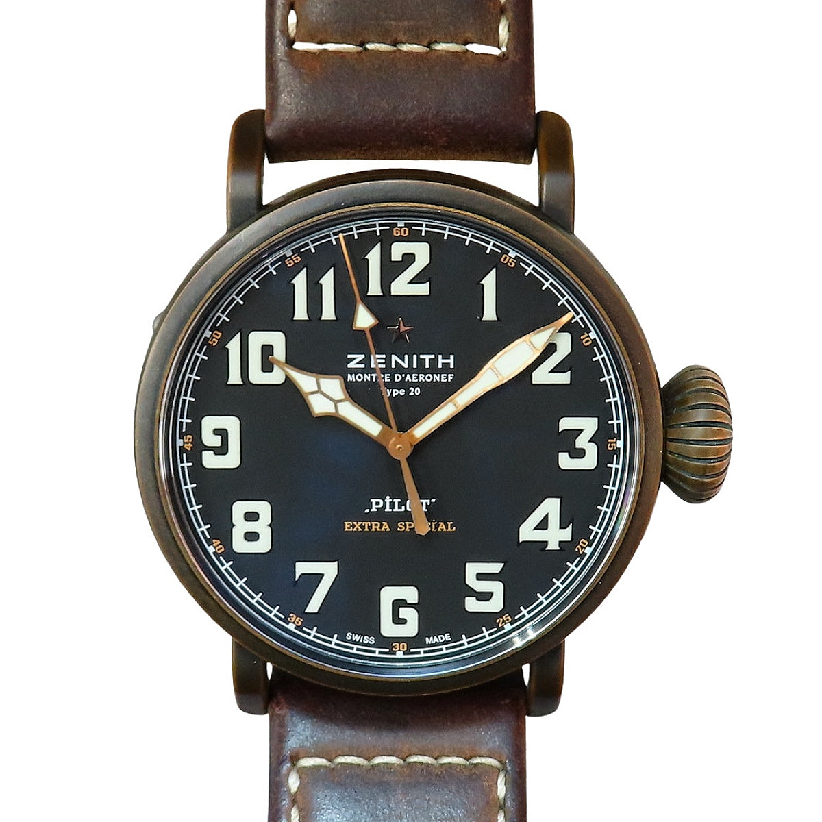 パイロット タイプ20 エクストラ スペシャル ブロンズ 29.2430.679/21.C753 ブロンズ/革 ブラック 自動巻き メンズ