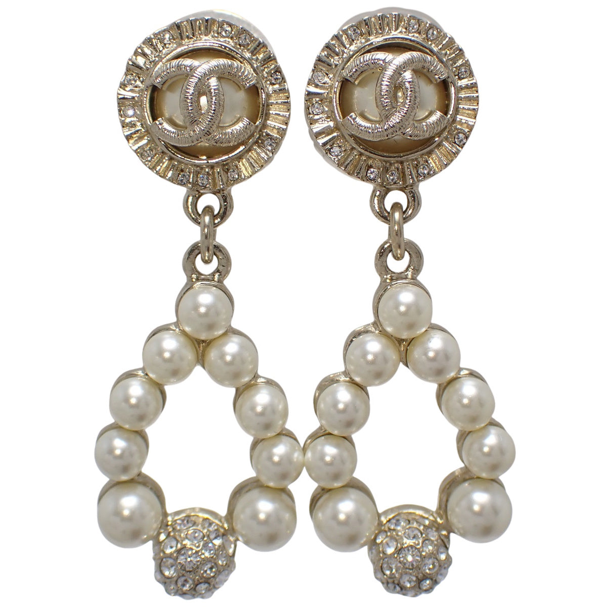 ココマーク ティアドロップ ピアス メタル(GP) フェイクパール