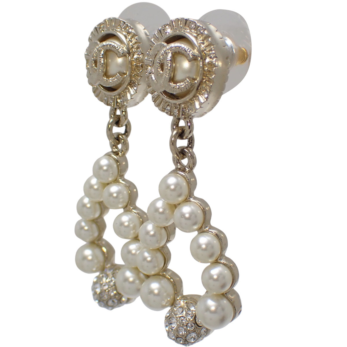 ココマーク ティアドロップ ピアス メタル(GP) フェイクパール