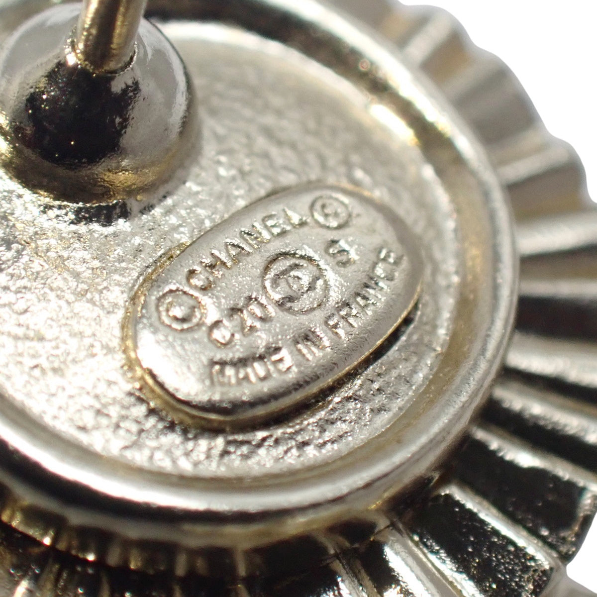 ココマーク ティアドロップ ピアス メタル(GP) フェイクパール