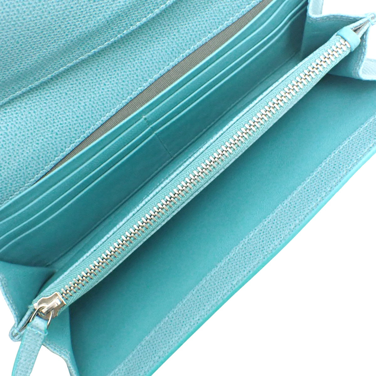 コンチネンタルフラップ ウォレット レザー ティファニーブルー