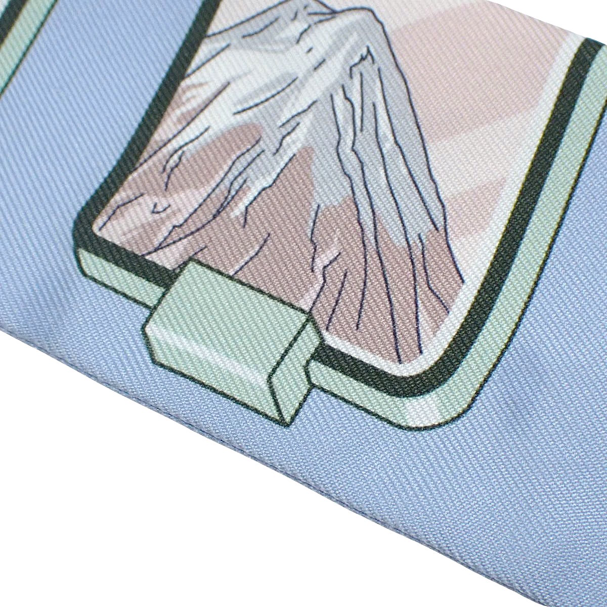 HERMES STORY エルメス・ストーリー ツイリー シルク ブルーペール ローズ ヴェール H063875S 05