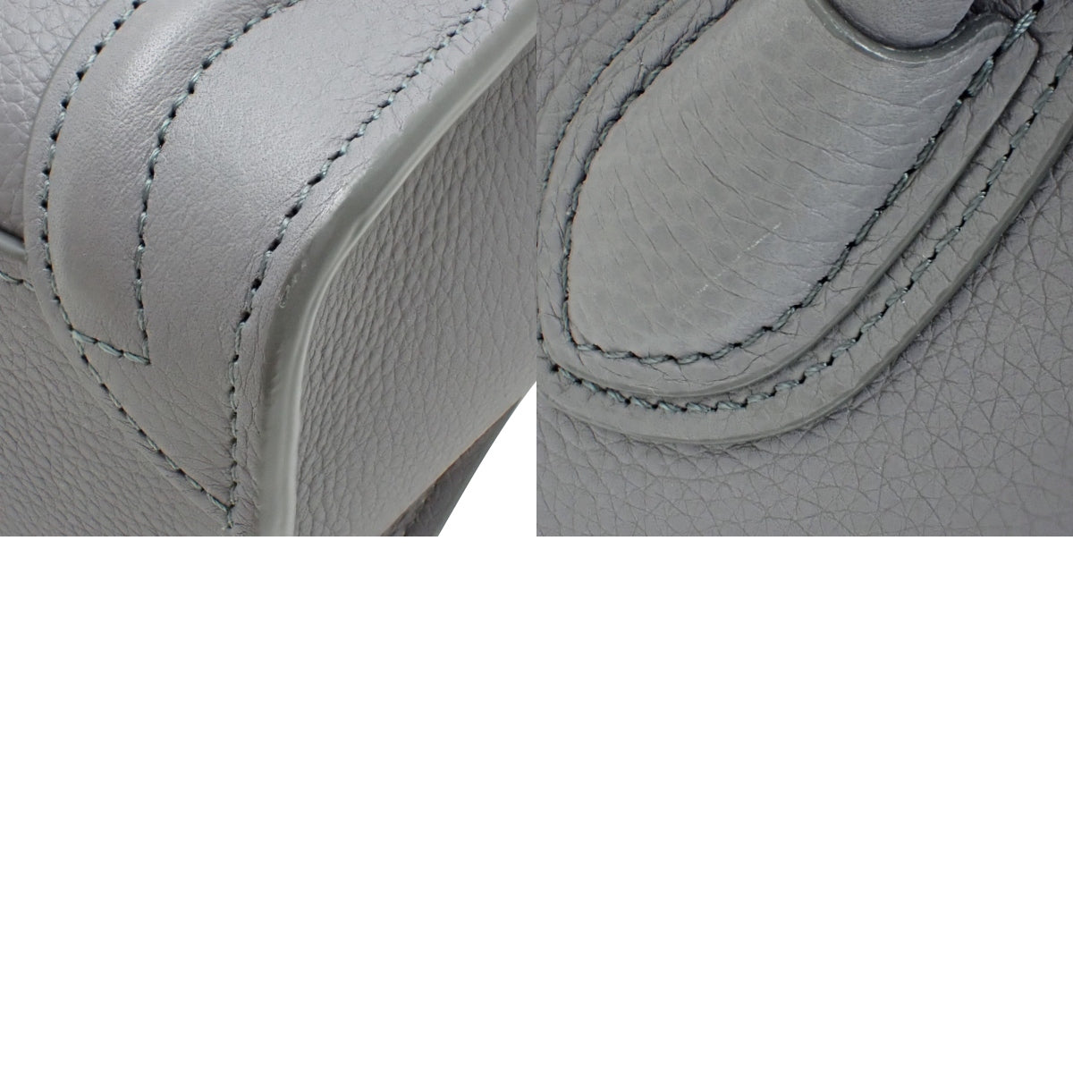 Luggage Nano Shopper 手提包，滚筒小牛皮材质，煤炭色，货号 189243AQL.10KL