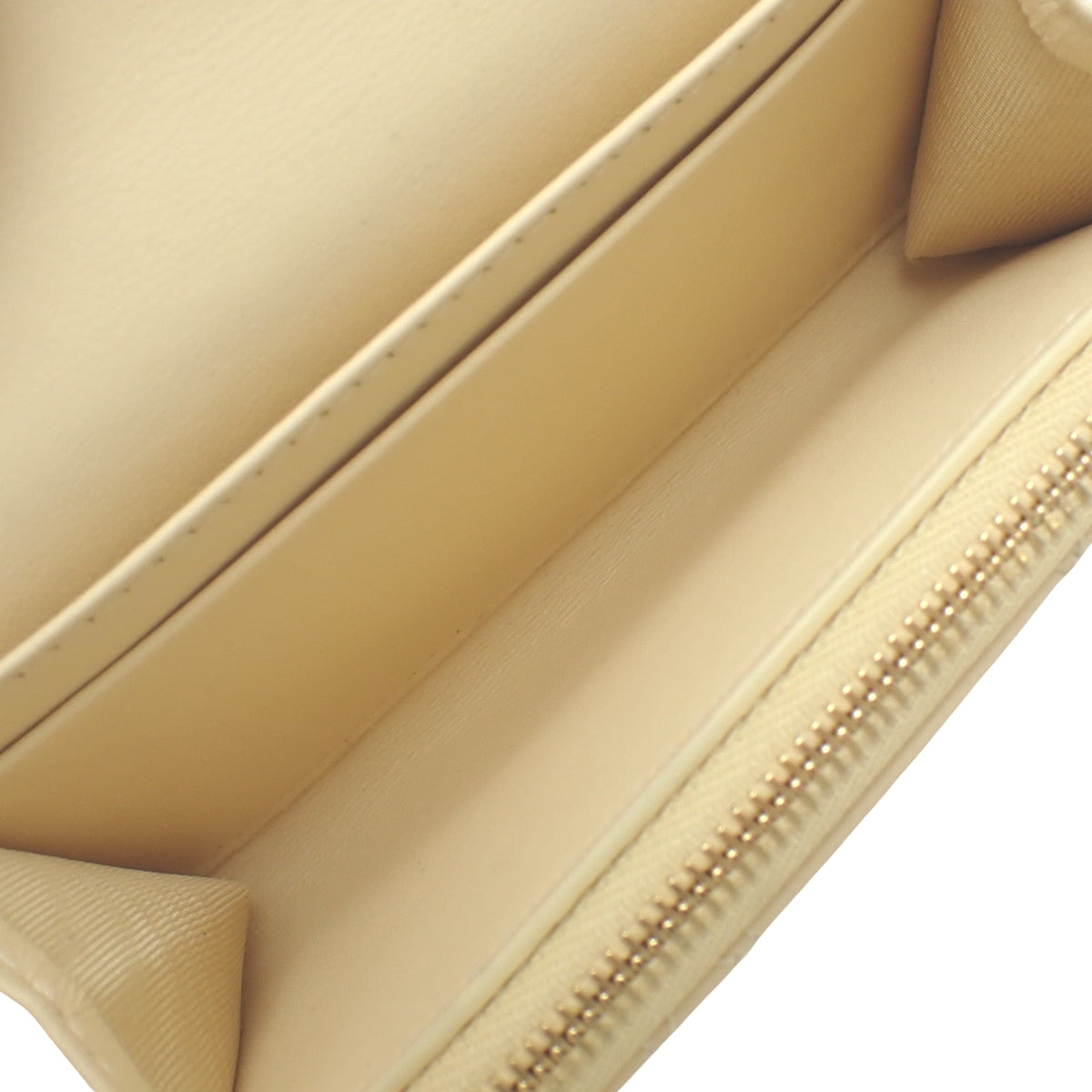 Cannage My Dior Glycine Wallet in Beige and Yellow Lambskin (S0966ONIW)