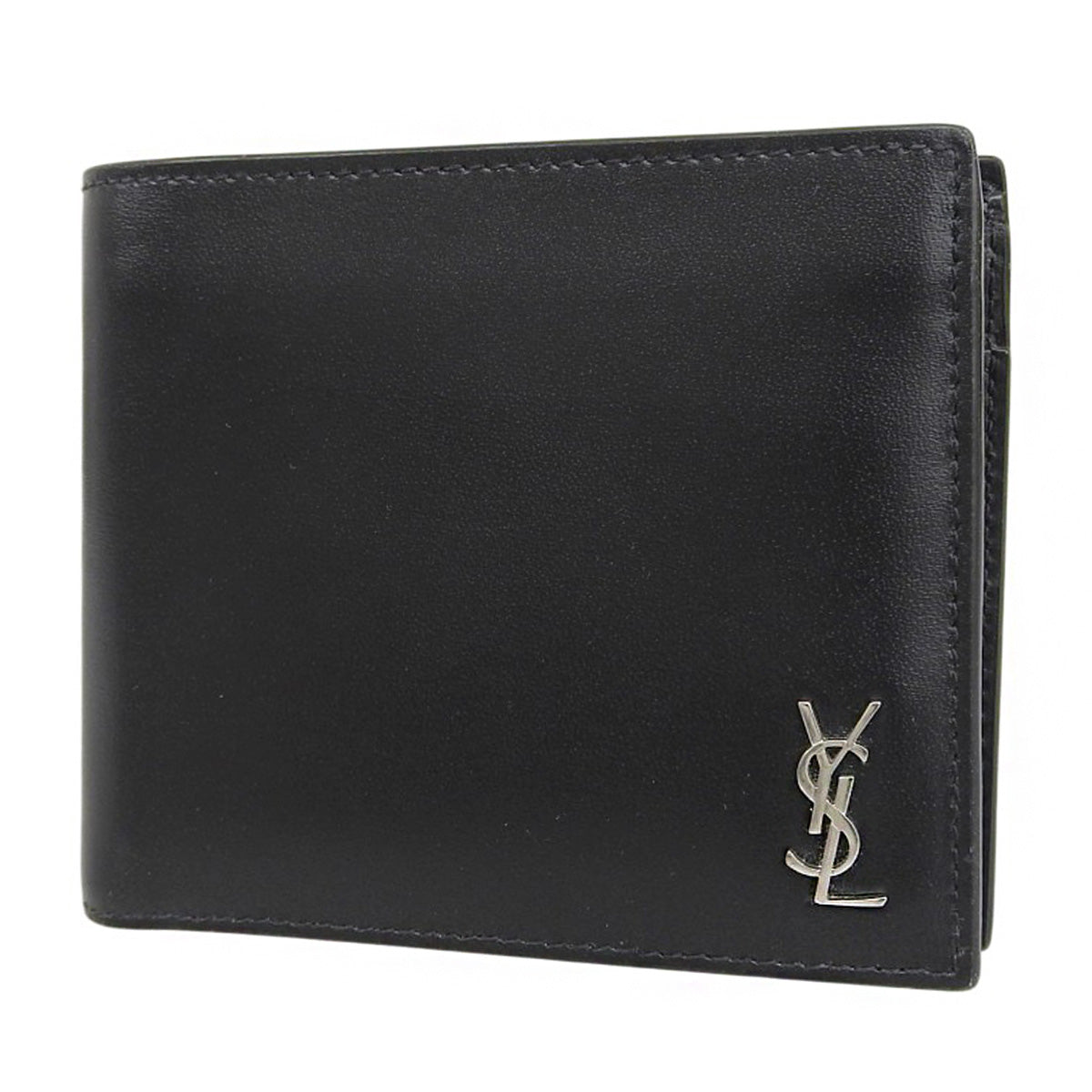 タイニーカサンドラ コインパース付きウォレット カーフ ブラック 6101931JB0E1000