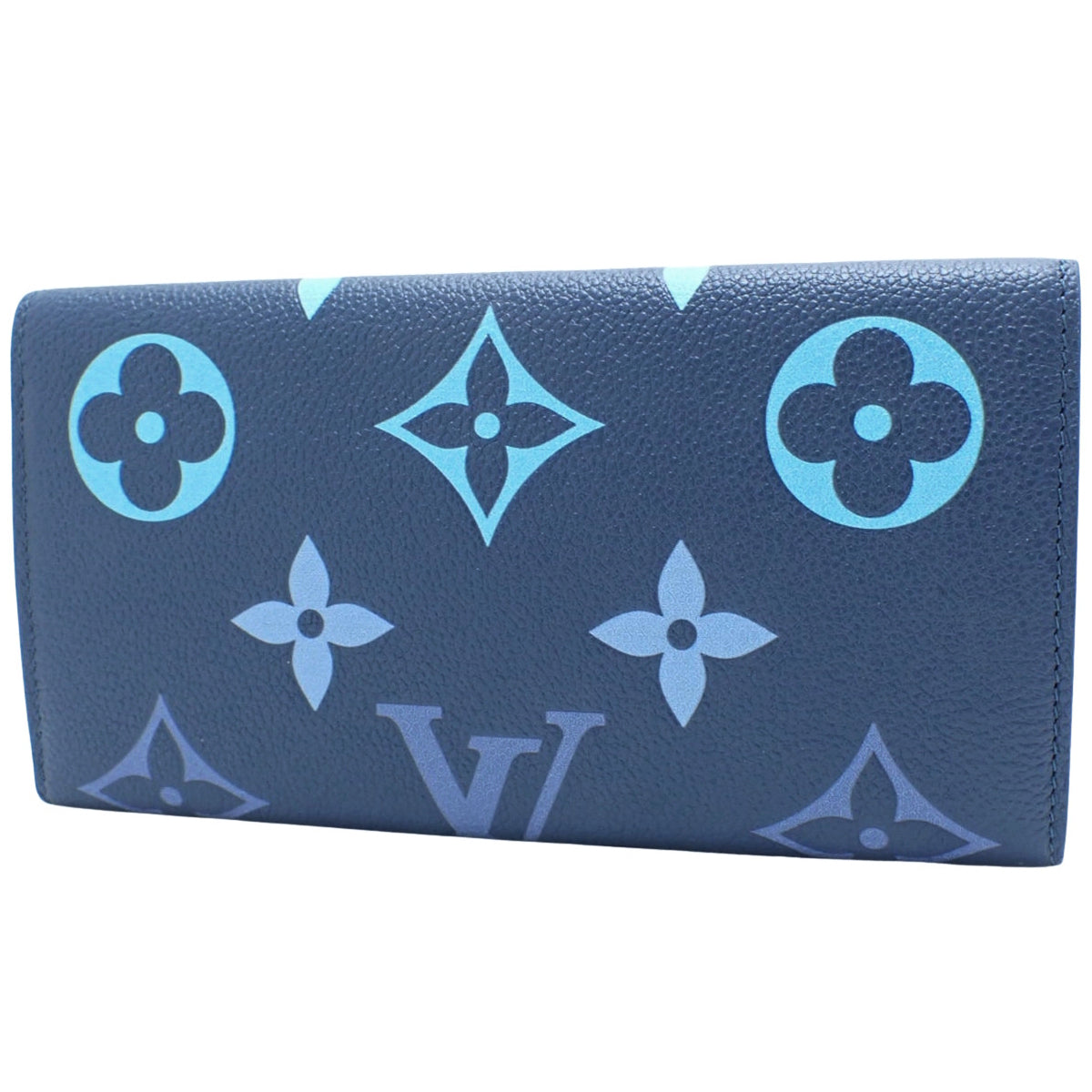 Monogram Empreinte Portefeuille Emilie Blue and White