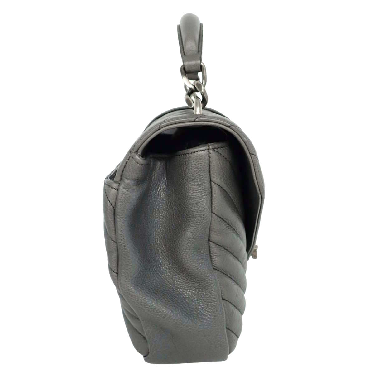 カレッジ ミディアム レザー グレー 392737