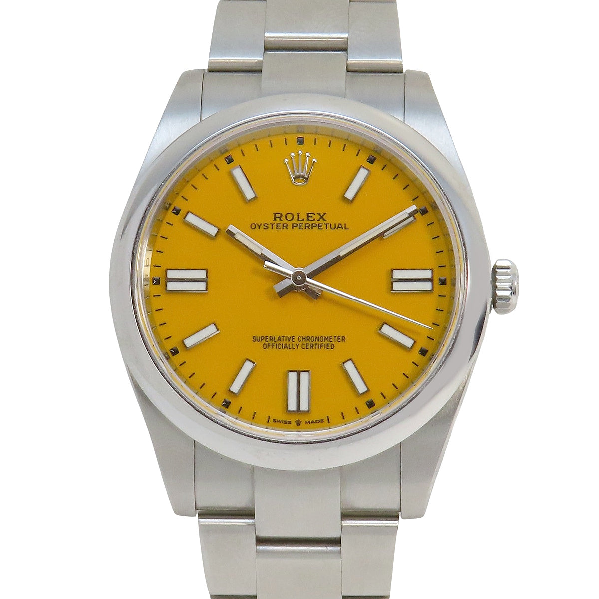 オイスターパーペチュアル41 124300 SS ランダム番 イエロー 自動巻き メンズ