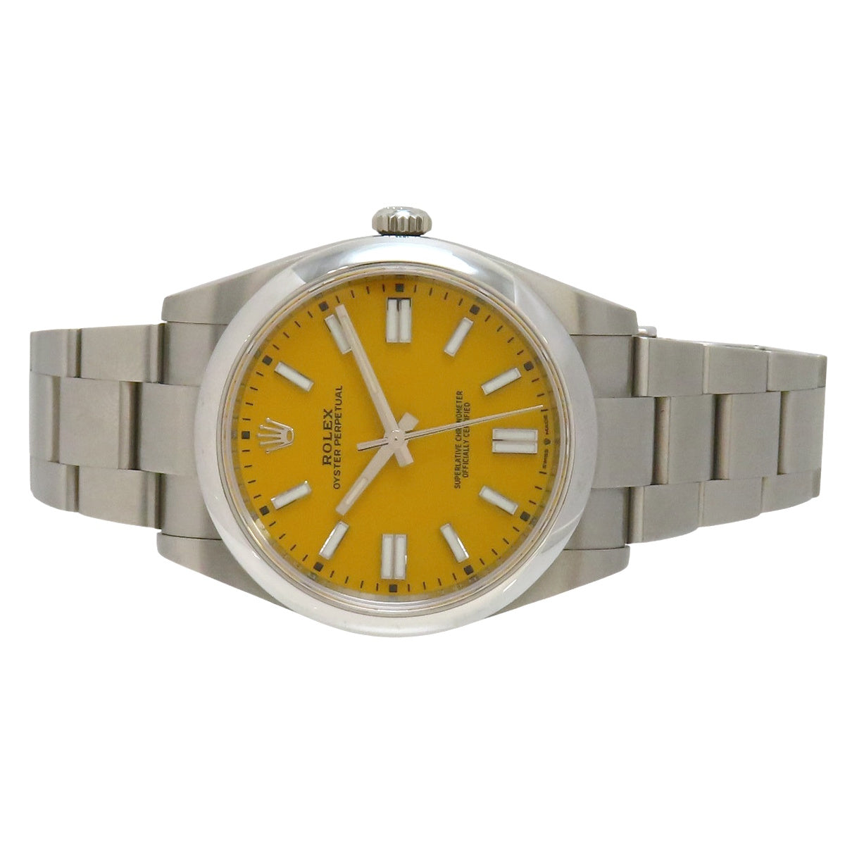 オイスターパーペチュアル41 124300 SS ランダム番 イエロー 自動巻き メンズ