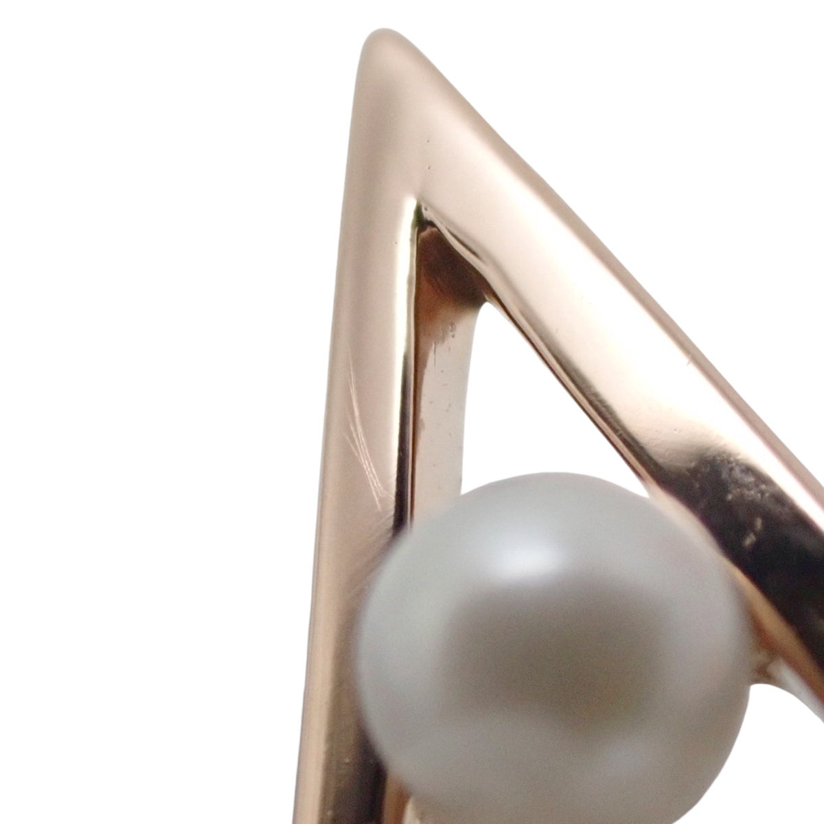 アブストラクト スター リング パール ピンクゴールド K18PG 5.2g