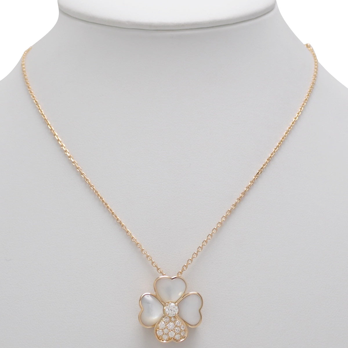 コスモス クリップ ペンダント ミディアム ダイヤモンド/マザーオブパール ピンクゴールド K18PG 10.9g