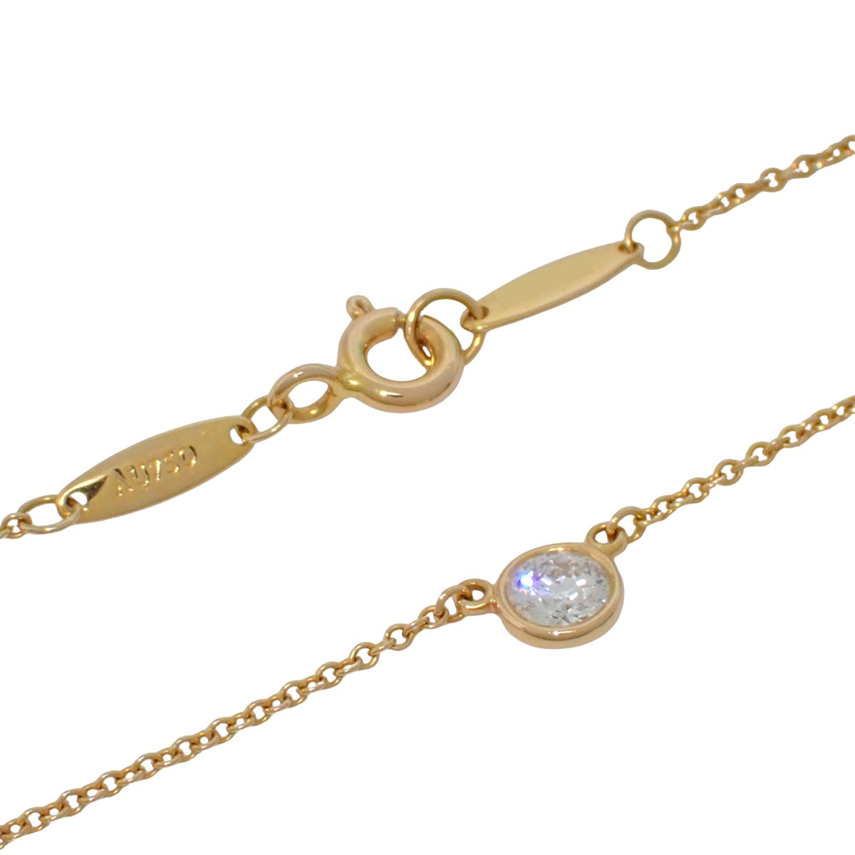 バイザヤード シングル ダイヤモンド ペンダント D0.23 K18YG 1.9g