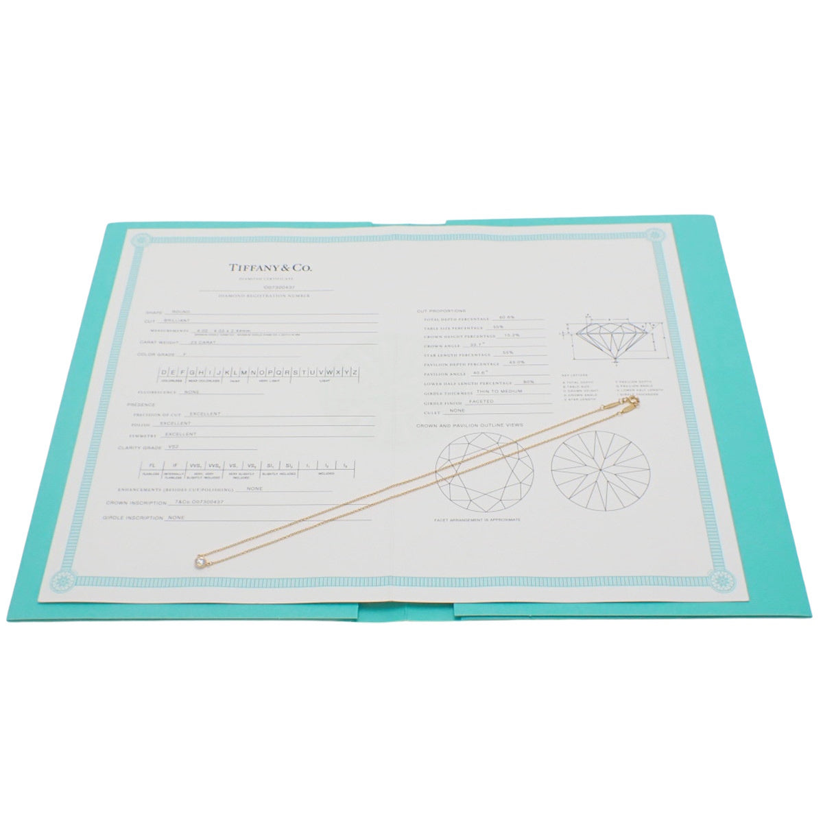 バイザヤード シングル ダイヤモンド ペンダント D0.23 K18YG 1.9g