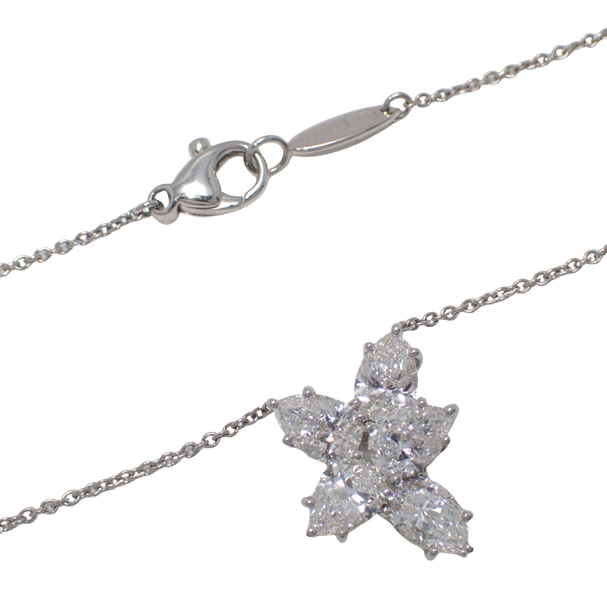 温斯顿簇镶吊坠，中号钻石，铂金 Pt950