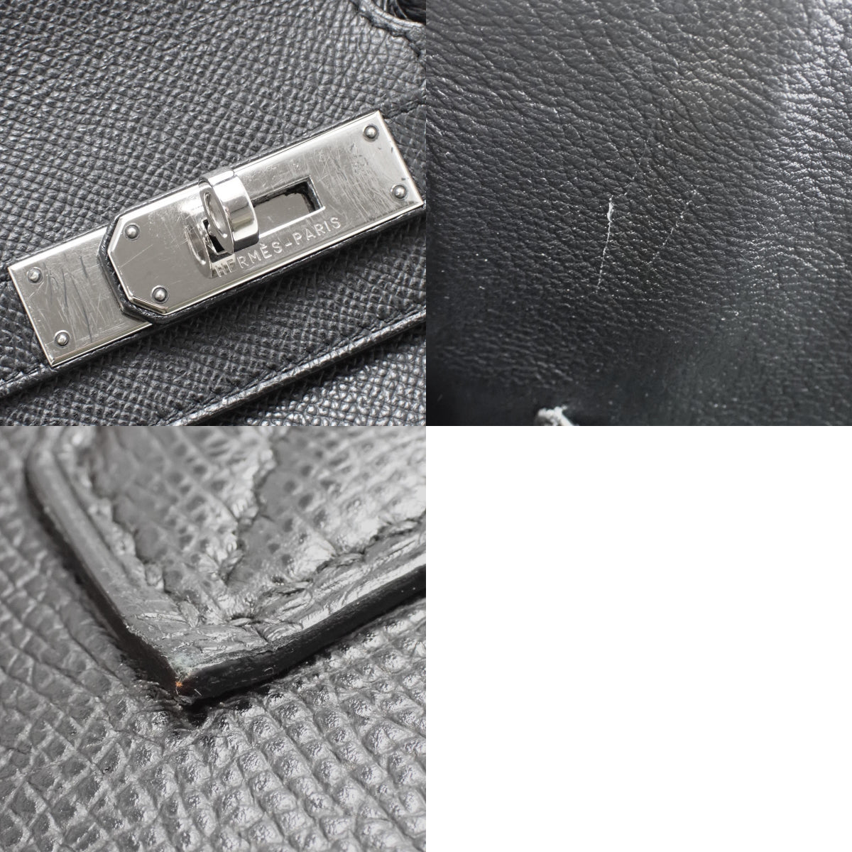 バーキン30 ヴォーエプソン パラジウム金具 ブラック □K刻印