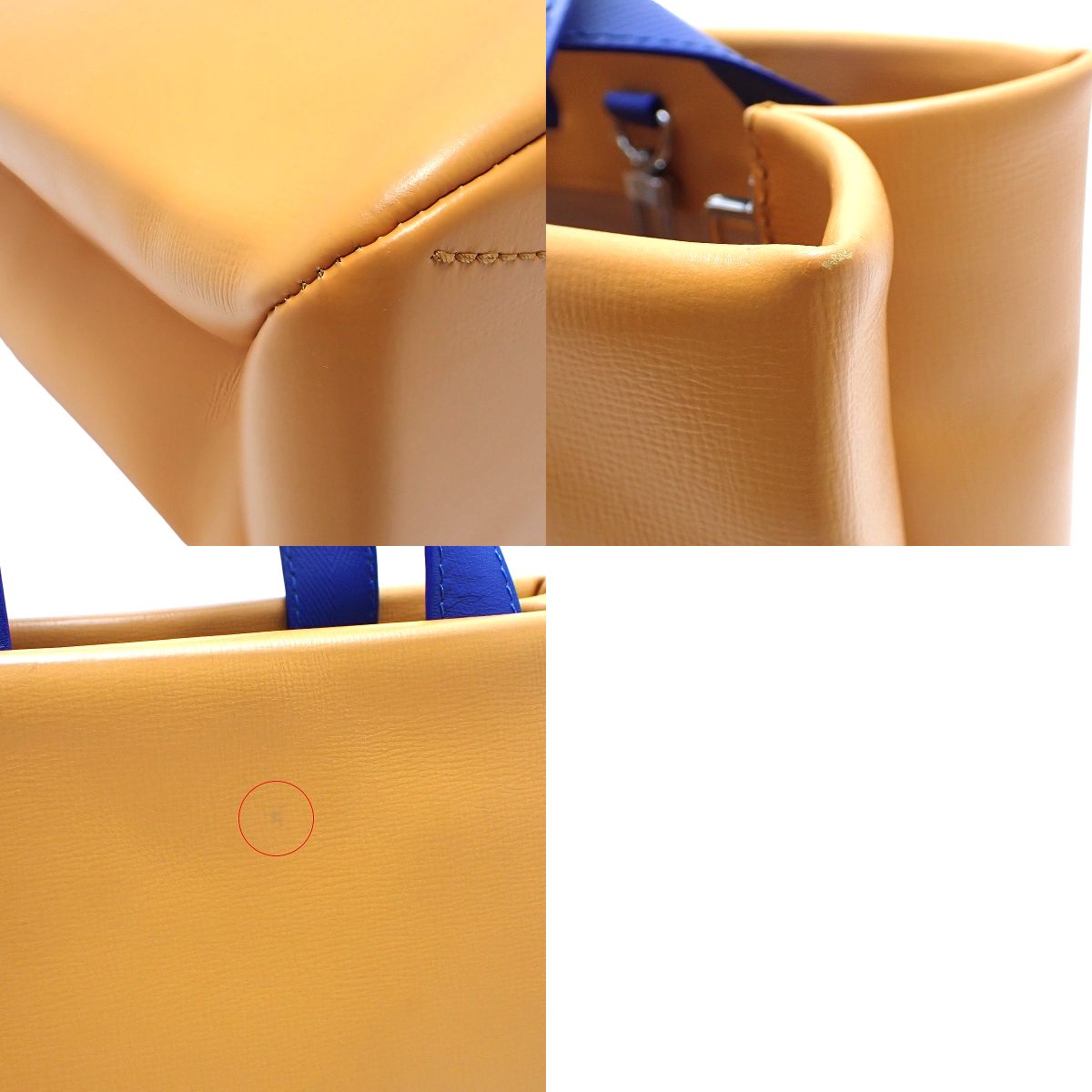 Shopper Tote Mini Calfskin Saffron M15237
