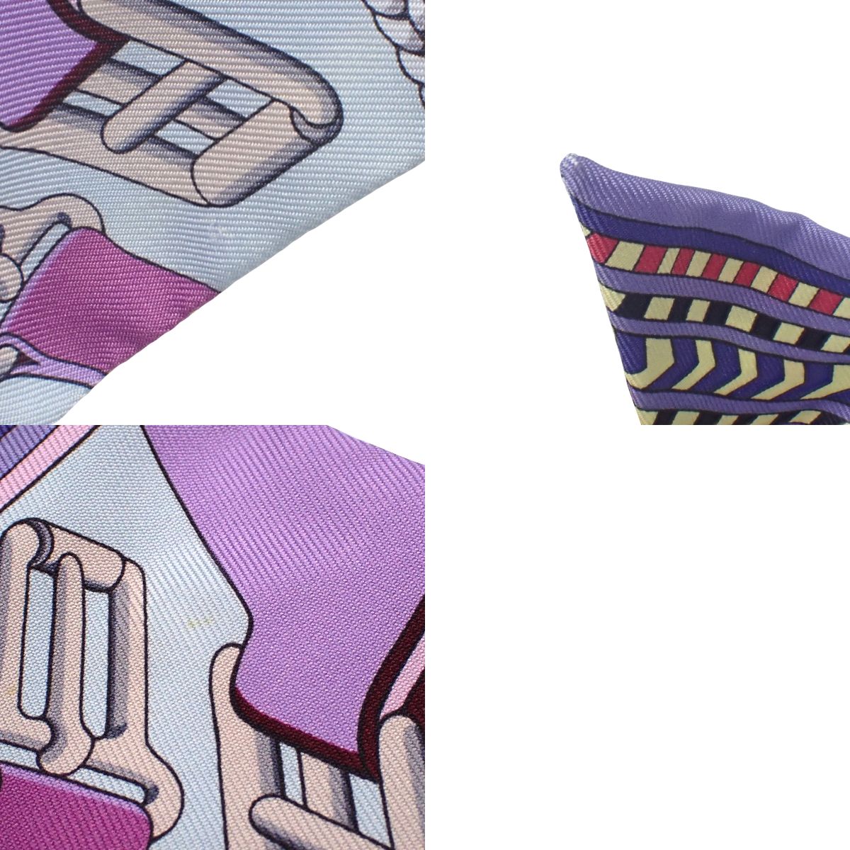 SANGLES EN ZIGZAG ジグザグのサングル ツイリー シルク