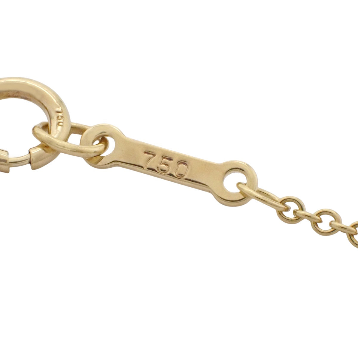 By the Yard Single Diamond Bracelet K18YG 0.8g