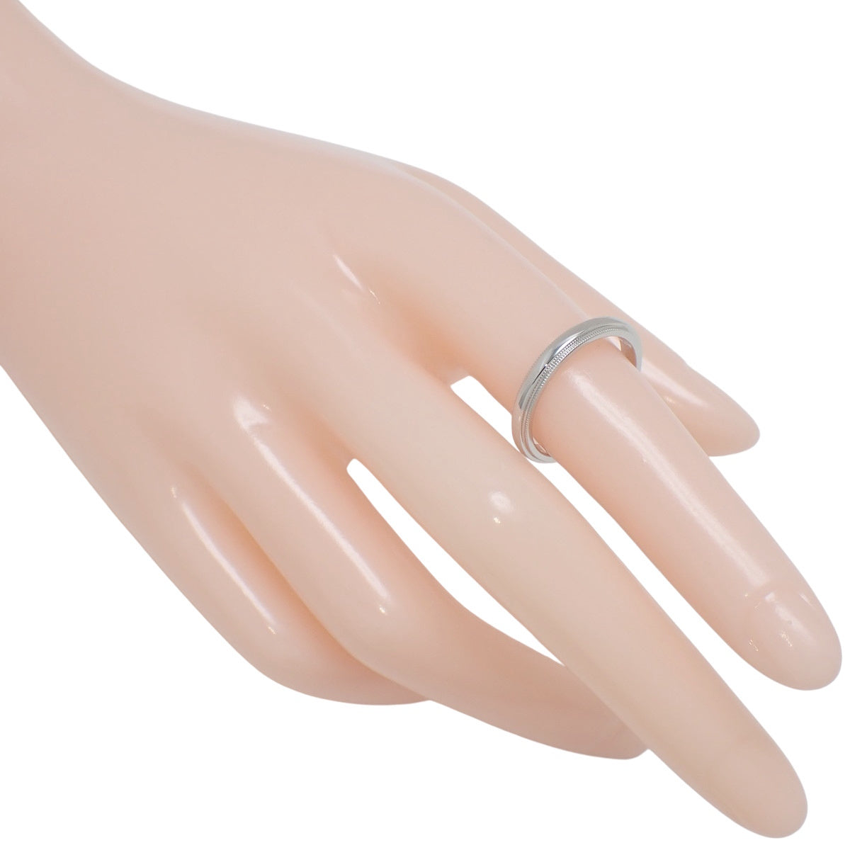 ミルグレイン バンド リング プラチナ Pt950 5.4g