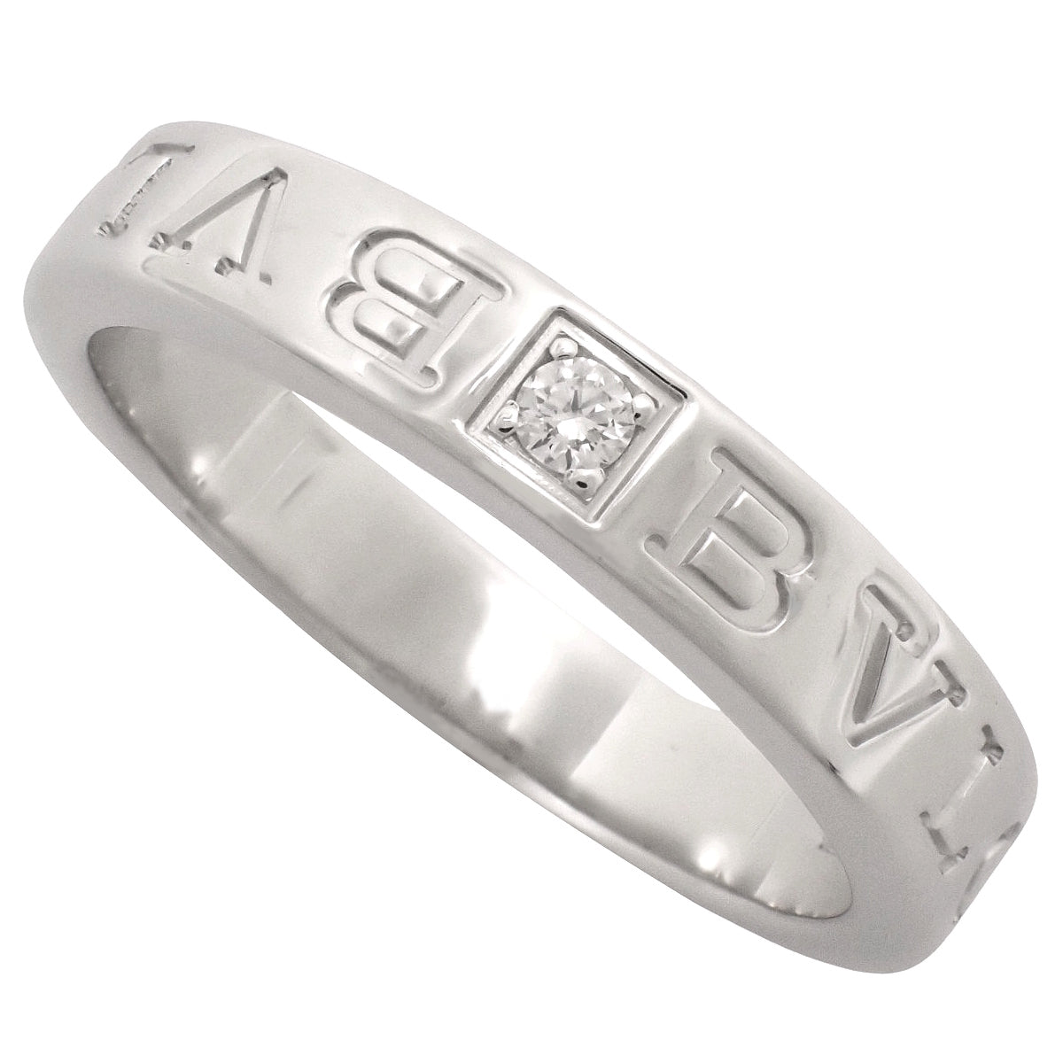 Bvlgari Bvlgari 戒指 钻石 白金 K18WG 7.4g