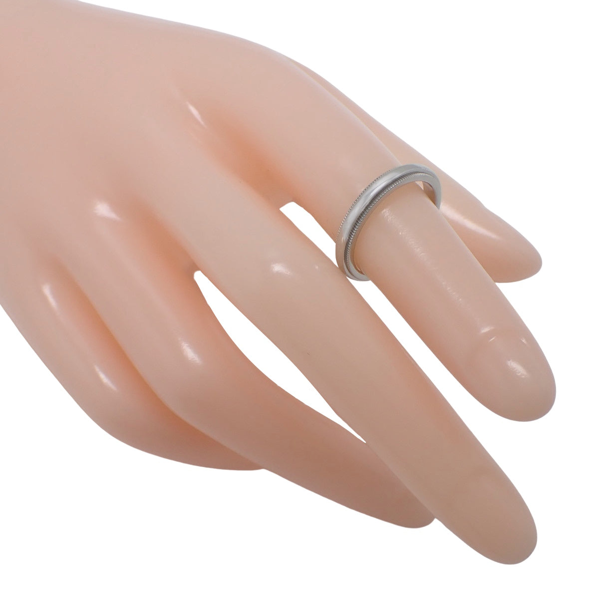 ミルグレイン バンド リング プラチナ Pt950 5.4g