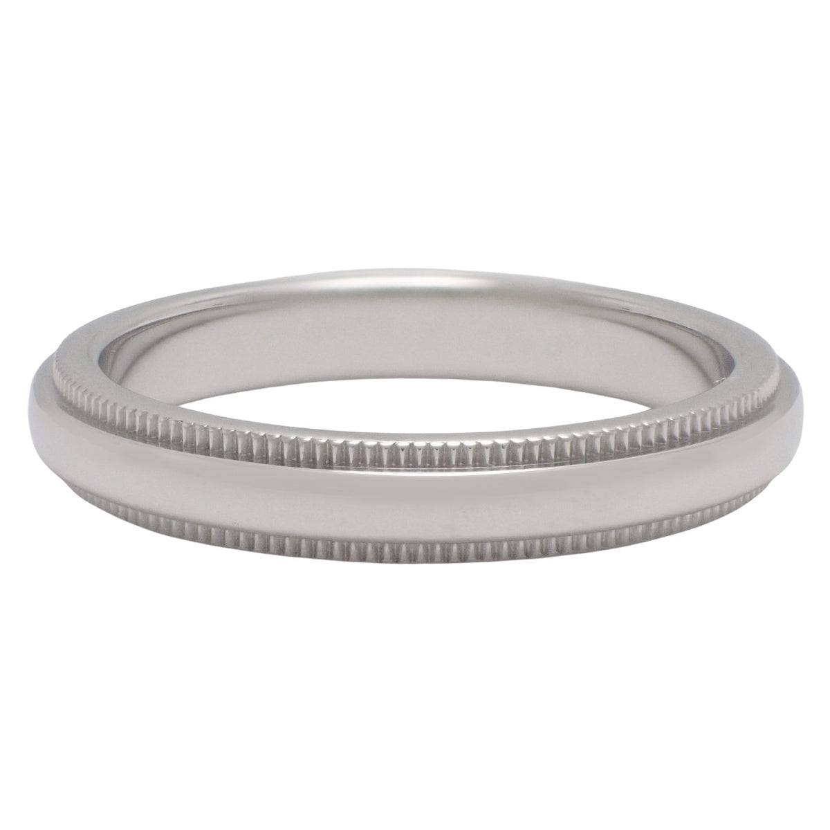Milgrain Band Ring Platinum Pt950 5.4g