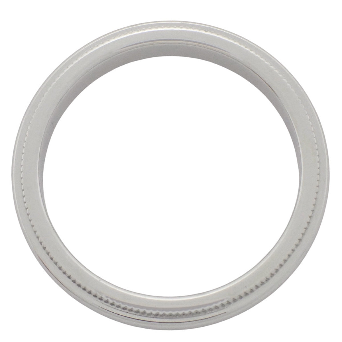 Milgrain Band Ring Platinum Pt950 5.4g