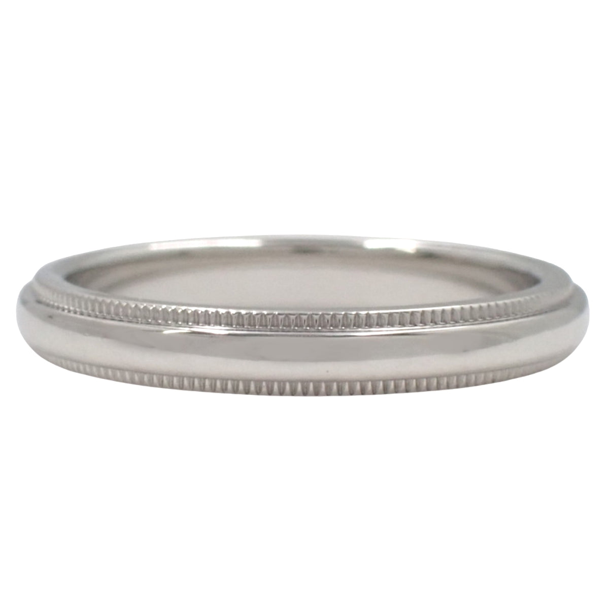 Milgrain Band Ring Platinum Pt950 5.8g