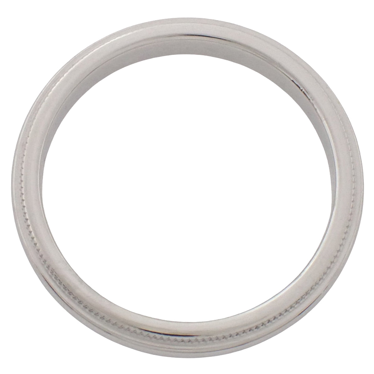 Milgrain Band Ring Platinum Pt950 5.8g