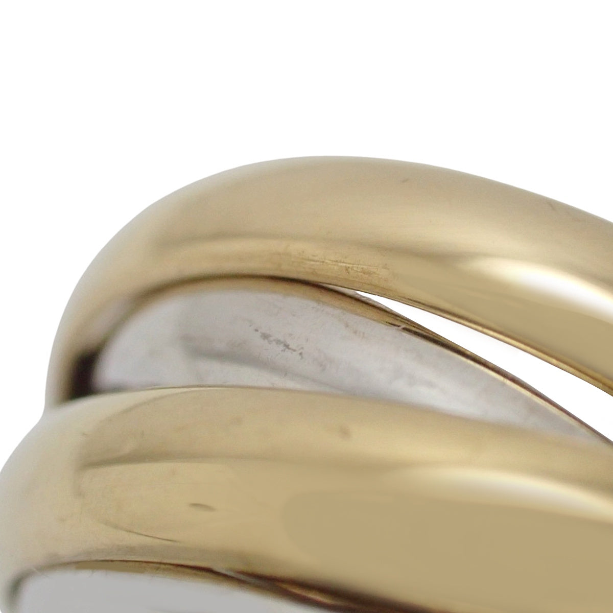 les must de Cartier Trinity Ring K18YG K18WG K18PG 8.3g