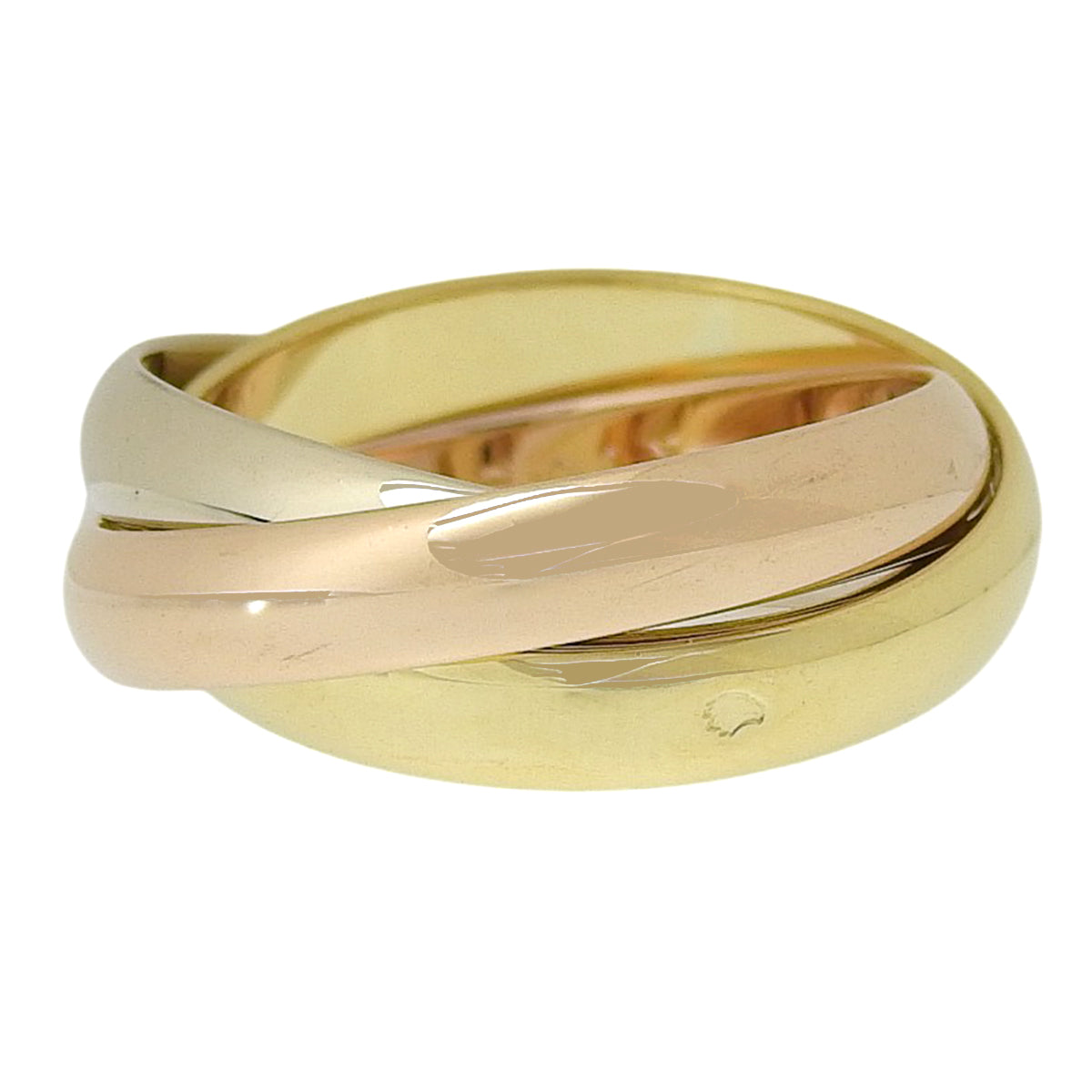les must de Cartier Trinity Ring K18YG PG WG 7.6g