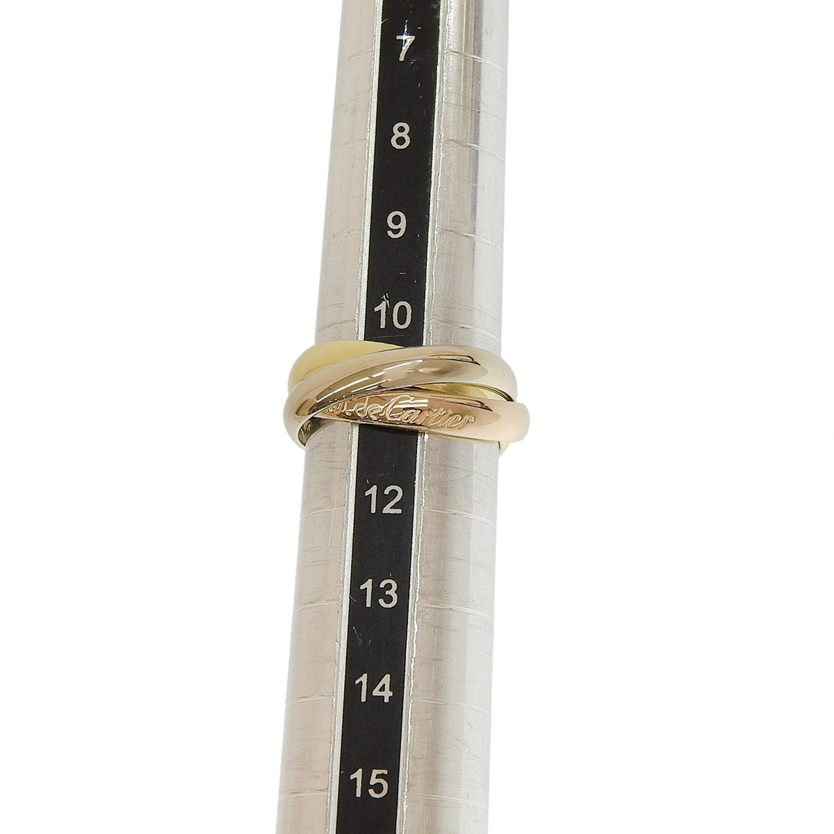 les must de Cartier Trinity Ring K18YG PG WG 7.6g