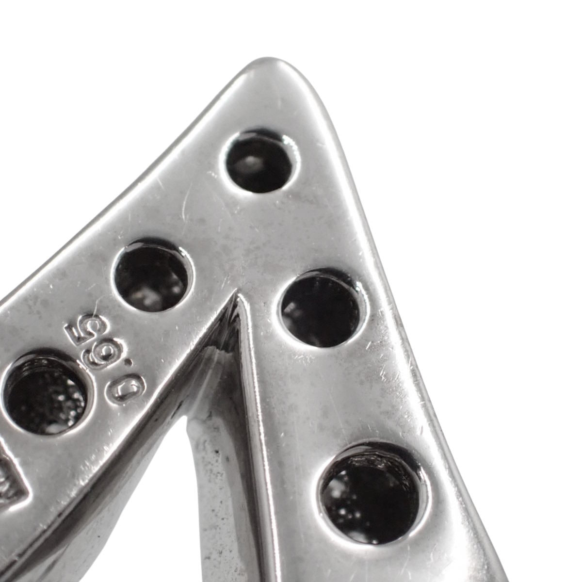 No.2 ダイヤモンドネックレス D0.65 ホワイトゴールド K18WG 17.8g